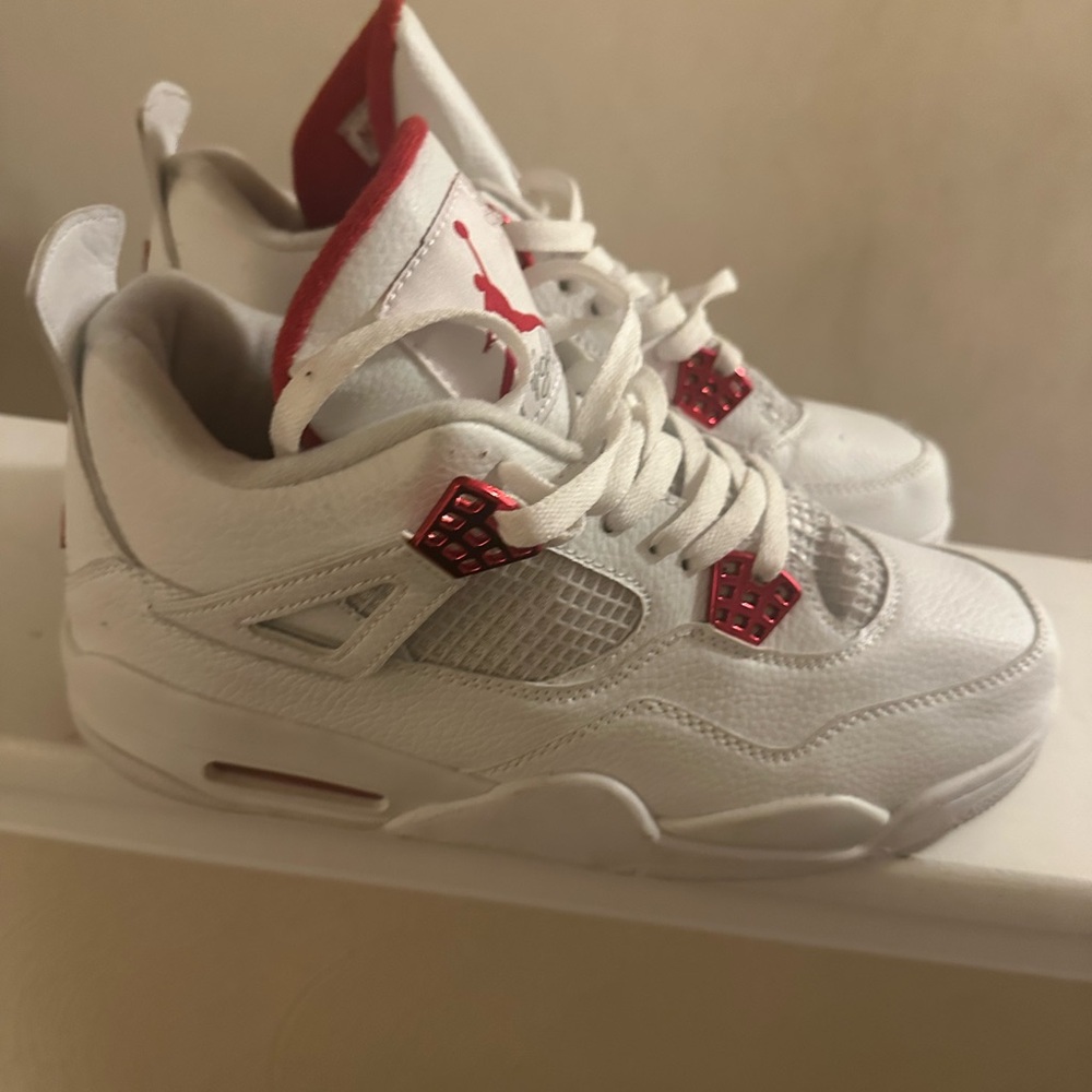 Jordon White and Red Sneakers